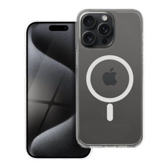 Obal Forcell F-Protect Clear Hybrid Premium MagSafe Apple iPhone 15 Pro Max transparentný