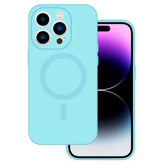 Obal Tel Protect Magsilicone Apple iPhone 14 svetlomodrý