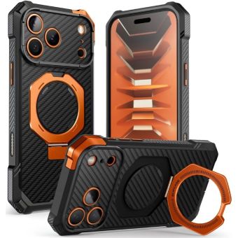 Obal Supcase UB Grip Mag MagSafe Aramid Apple iPhone 18 Pro Max/17 Pro Max čierno-oranžový