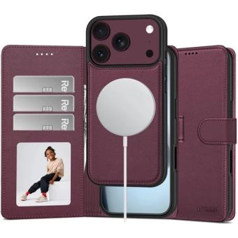 Obal Tech-Protect Wallet MagSafe 2v1 Apple iPhone 17 Pro/18 Pro cherry