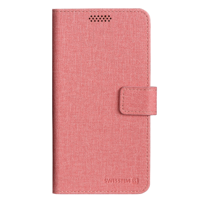 Diárové puzdro Swissten Libro Uni Book, veľkosť XL, ružové