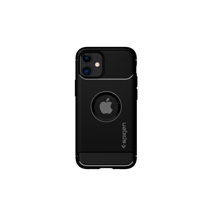 Odolné puzdro na Apple iPhone 12 mini Spigen Rugged Armor čierne                   