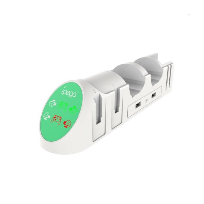 Nabíjacia stanica iPega 9187 pre Nintendo Switch PRO Controller a Joy-con biela