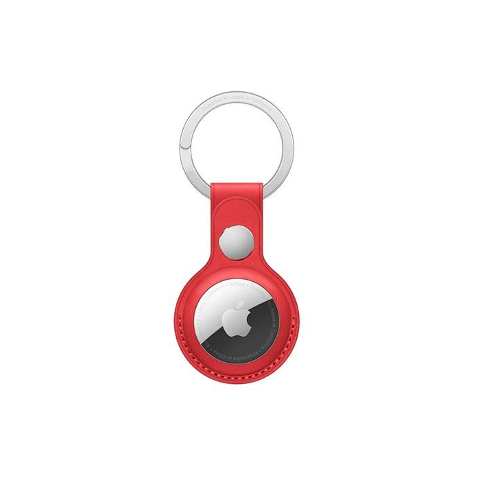 Kožená kľúčenka na Apple AirTag červená