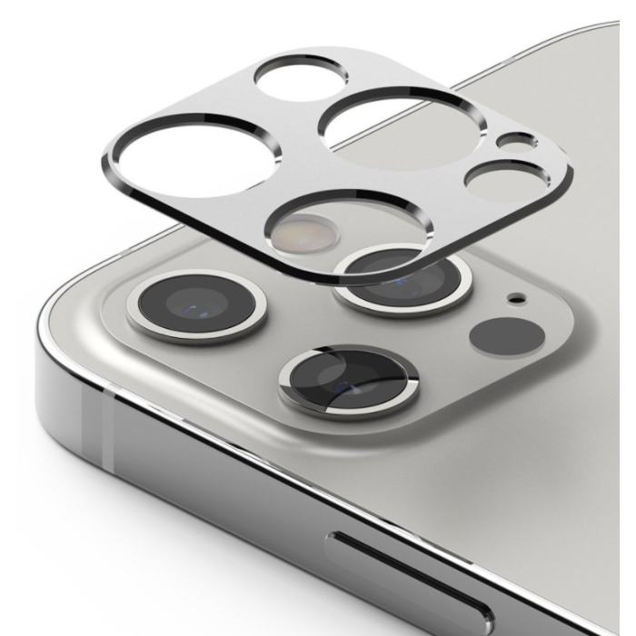 Ochranný kryt na fotoaparát na Apple iPhone 12 Pro Max Ringke strieborný