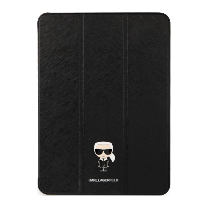 Diárové puzdro Karl Lagerfeld na Apple iPad Pro 11 KLFC11OKMK Karl Lagerfeld Metal Saffiano Black