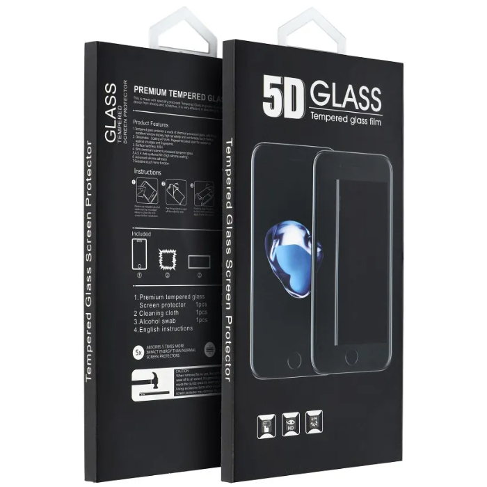 Tvrdené sklo na Apple iPhone 13 Pro Max/14 Pro Max 5D Full Glue čierne