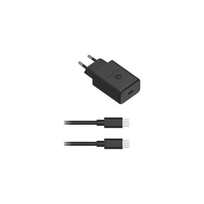 Sieťová nabíjačka Motorola TurboPower SJSC32ET1, 27W + USB-C/USB-C kábel čierna (Blister)