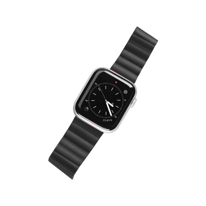 Náhradný remienok na Apple Watch Ultra 49 mm, Dux Ducis Bracelet Magnetic Strap Chain Version čierno-oranžový