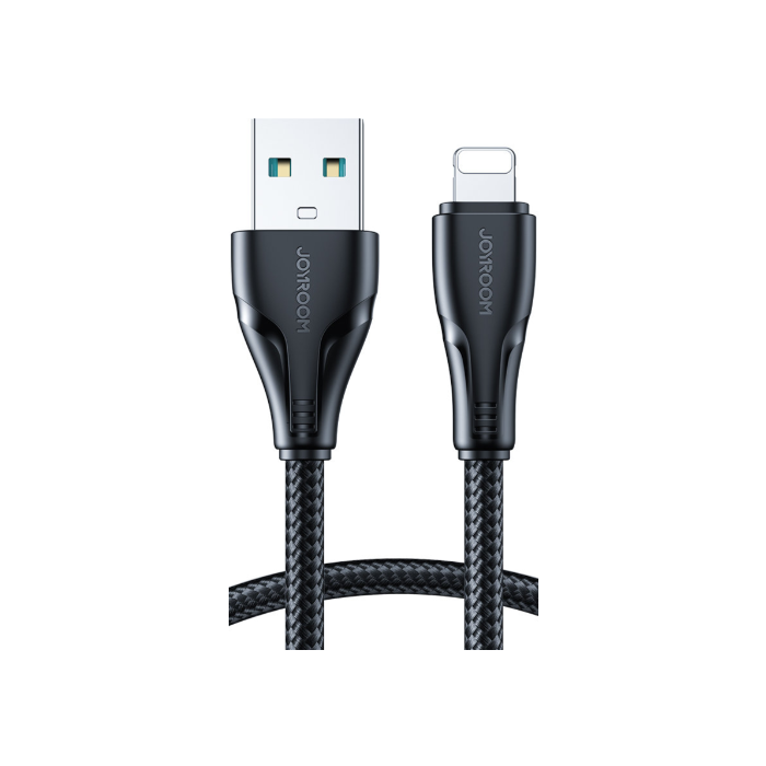 Joyroom S-Ul012A11, USB-A na Lightning, 2.4A, 0.25m, čierny