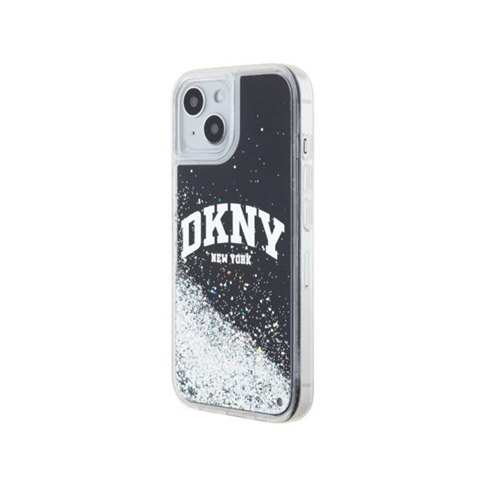 DKNY Liquid Glitter Arch Logo Apple iPhone 14 DKHCP14SLBNAEK Black