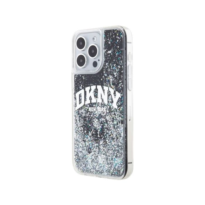 DKNY Liquid Glitter Arch Logo Apple iPhone 14 Pro Max DKHCP14XLBNAEK Black