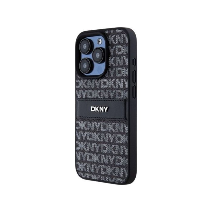 DKNY Repeat Texture Pattern W Tonal Stripe Samsung Galaxy S24+ 5G S926 DKHCS24MPRTHSLK Black