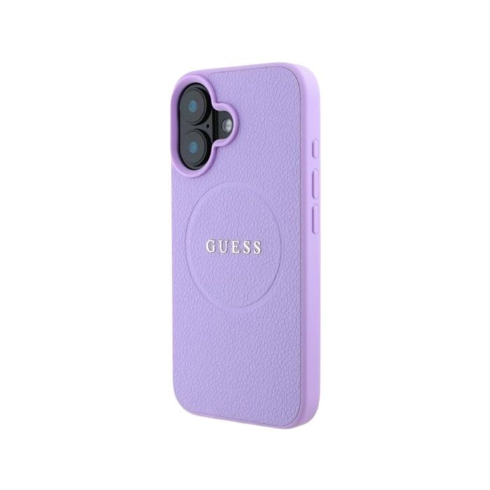 Guess PU Grained Classic Logo MagSafe Apple iPhone 16 Plus GUHMP16MPGHSMMU Purple