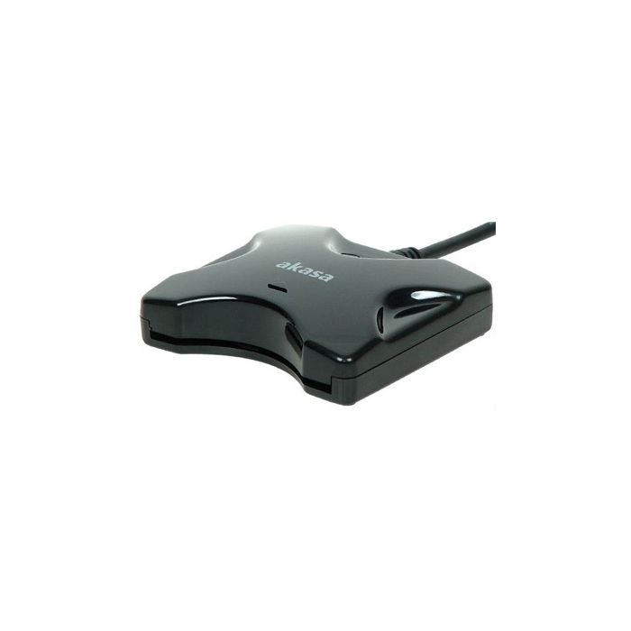 Externá čítačka Smart kariet (občiansky preukaz) AKASA čierna