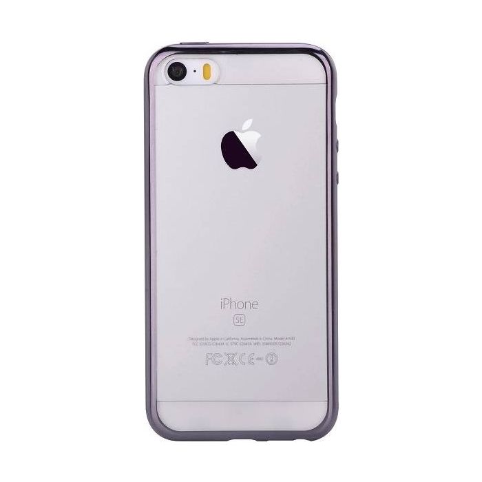 Obal DEVIA Glitter Case Apple iPhone 5S/SE gun black