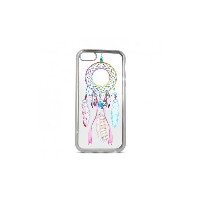 Silikonové puzdro Dreamcatcher pre Apple iPhone 6/6s strieborné