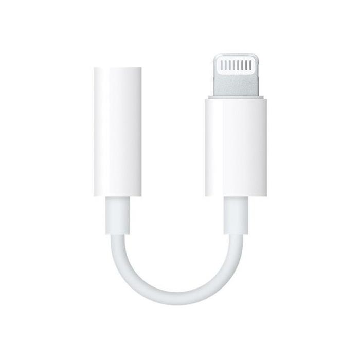 Adaptér Apple MMX62ZM/A, Lightning(M) na 3.5mm audio jack(F), biely (Bulk)