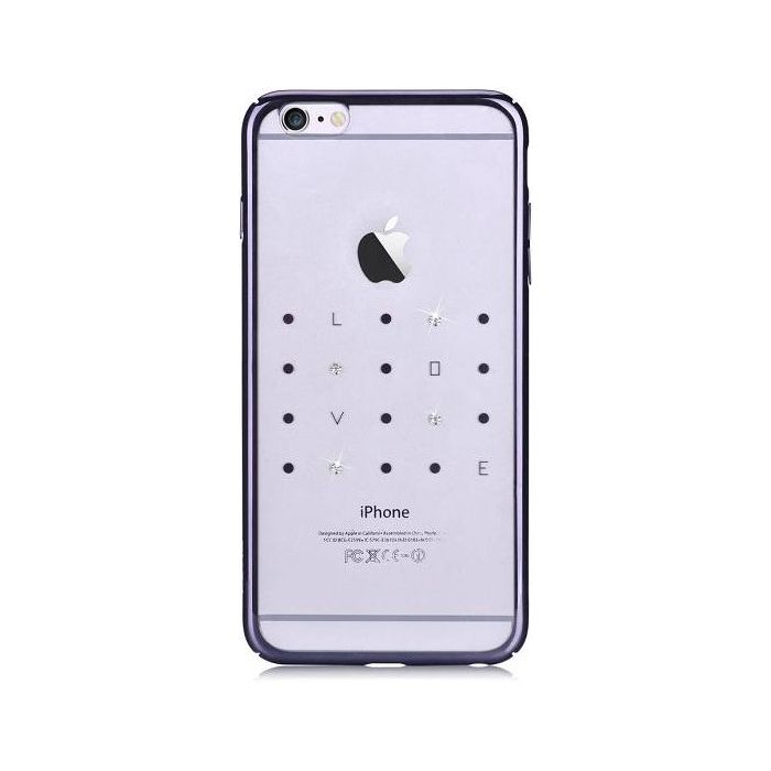 Obal Case DEVIA Love Apple iPhone 6/6S gun black
