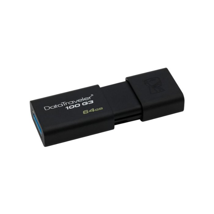 USB kľúč Pendrive Kingston DT100G3 64 GB 3.0 čierny