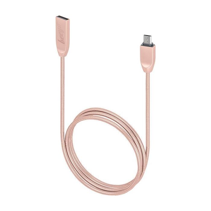 Micro USB kábel Metal Zinkový pre smartfóny ružovo zlatý