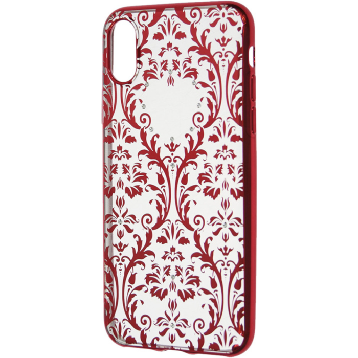 Silikónové puzdro Devia Baroque pre Apple iPhone X/ XS červené 