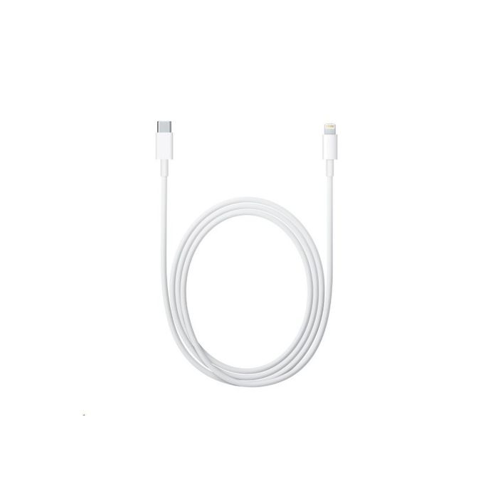 Kábel Apple iPhone MK0X2ZM/A, Lightning na USB-C, 1m, biely (Bulk)