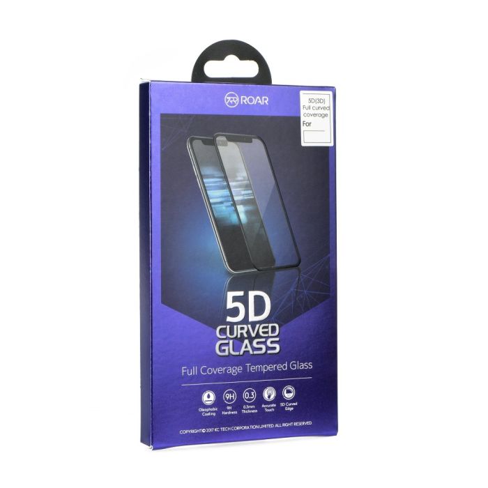 Tvrdené sklo 5D Full Glue Roar Glass pre Huawei P20 čierne