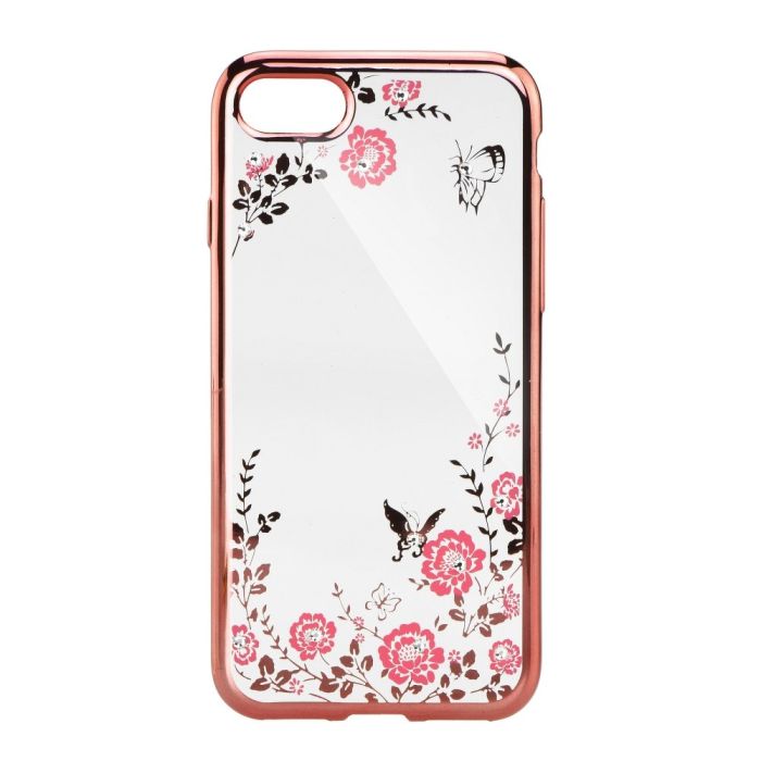 Silikónové puzdro Forcell Diamond pre Samsung Galaxy A6 ružovo zlaté