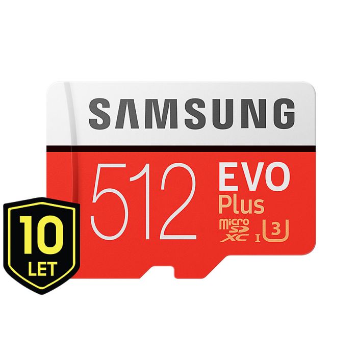 Pamäťová karta Micro SDXC 512GB Samsung EVO Plus + SD adaptér MC512HA/EU