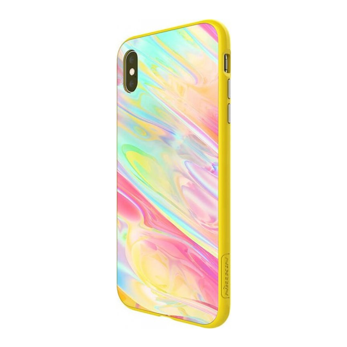 Sklenené puzdro na Apple iPhone XS Max Nillkin Ombre Hard žlté