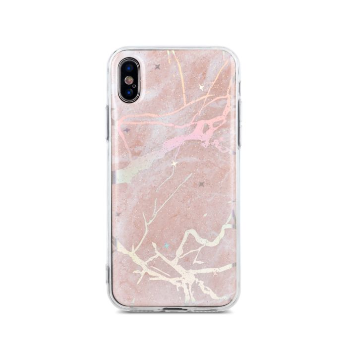 Silikónové puzdro Marmur pre Samsung Galaxy J4 Plus 2018 ružové