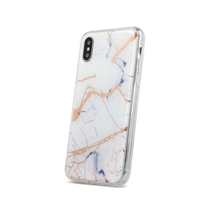 Silikónové puzdro Marmur pre Samsung Galaxy J4 Plus 2018 biele