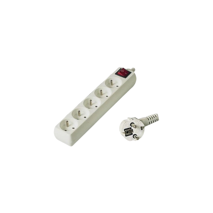 PremiumCord Predlžovací kábel 230V 5 metrov 5 zásuviek + vypínač PP5K-05