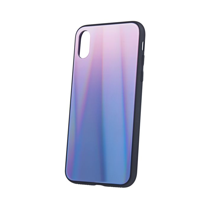 Plastové puzdro Aurora Glass pre Samsung Galaxy A6 Plus 2018 hnedo- čierne