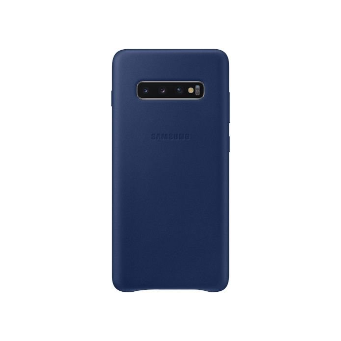Kožené puzdro Samsung na Samsung Galaxy S10+ G975 EF-VG975LNE Leather modré