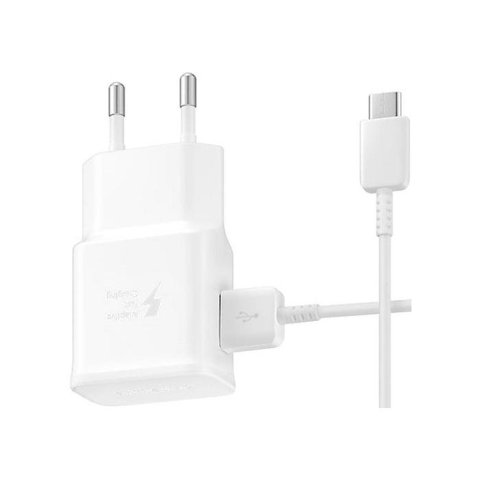 Rýchlonabíjačka Samsung EP-TA200EWE, USB-C kábel, 2A 15W, biela (Bulk)