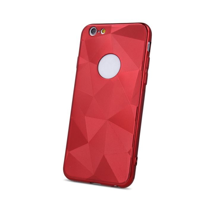 Silikónové puzdro Geometric Shine pre Samsung Galaxy A50 červené 