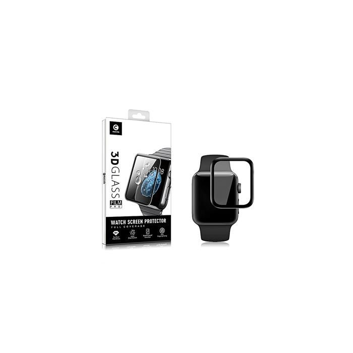 Mocolo 3D Tvrzené Sklo Black pro Apple iWatch 42mm