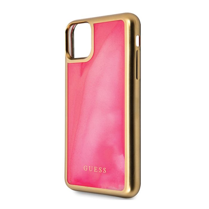 GUHCN65GLTRPI Guess Glow In The Dark Zadní Kryt pro iPhone 11 Pro Max Pink (EU Blister)