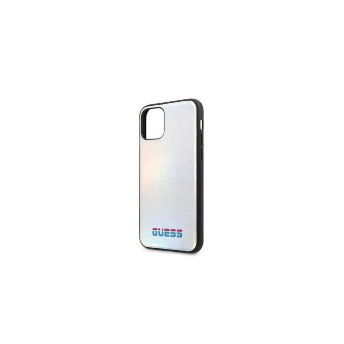 GUHCN58BLD Guess Iridescent Zadní Kryt pro iPhone 11 Pro Silver (EU Blister)
