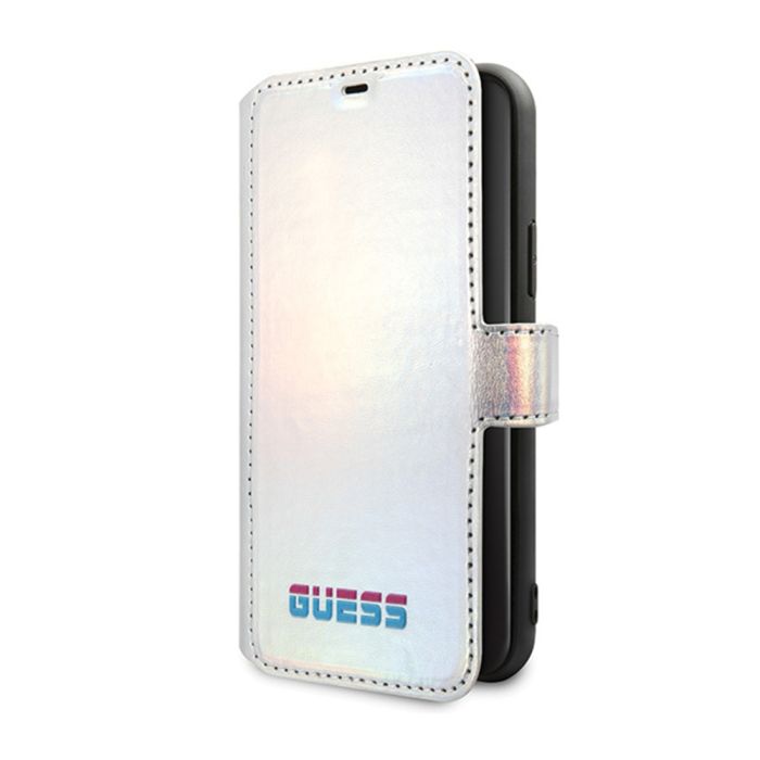 Puzdro GUFLBKN61BLD Guess Iridescent iPhone 11 Silver (EU Blister)