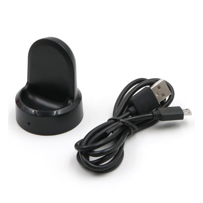 Nabíjací kábel na Samsung Gear S3 Classic/Frontier SM-R770, SM-R760, SM-R765 Tactical USB čierny 