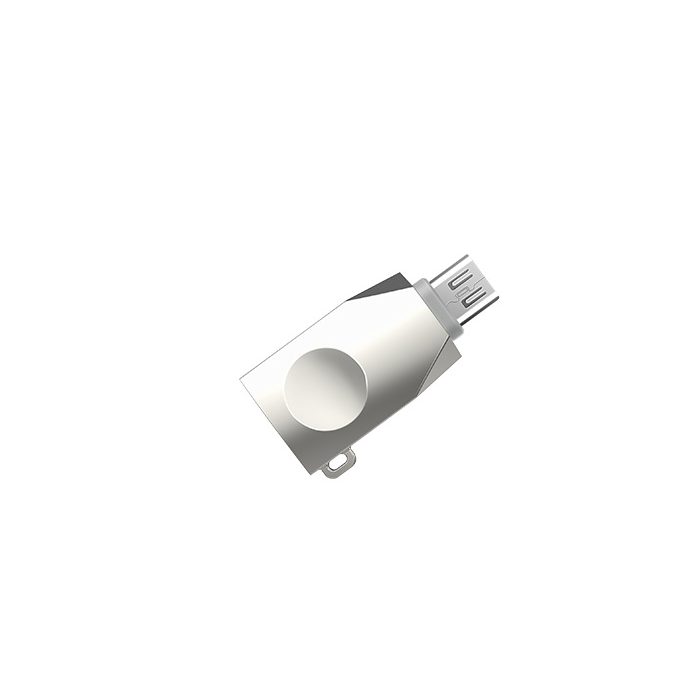 Adaptér HOCO z UA10 Mico na USB OTG strieborný