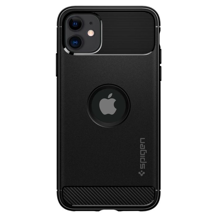Silikónové puzdro SPIGEN Rugged Armor pre Apple iPhone 11 čierne