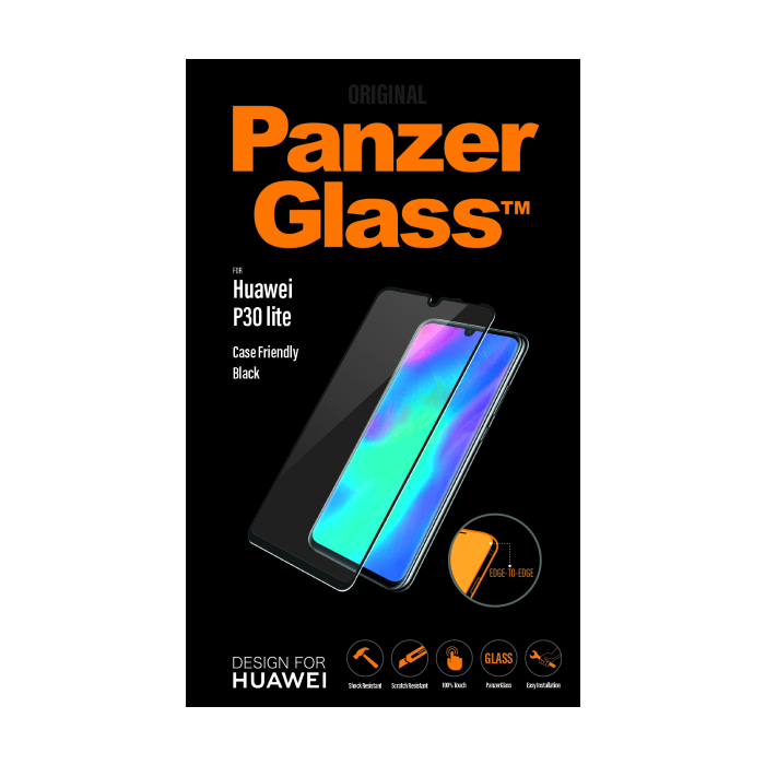 PanzerGlass Friendly pre Huawei P30 Lite čierne