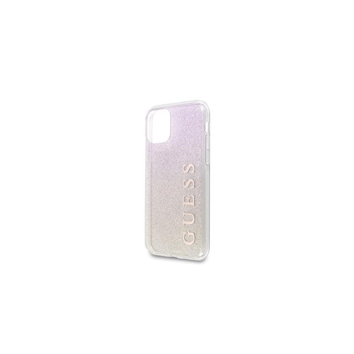 GUHCN65PCUGLGPI Guess Glitter Gradient Zadní Kryt pro iPhone 11 Pro Max Pink (EU Blister)