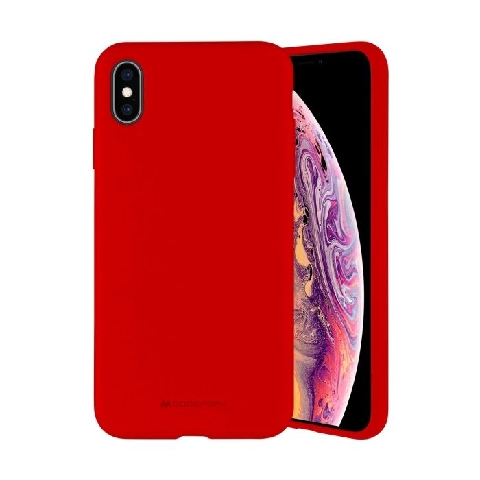 Silikónové puzdro Mercury pre Apple iPhone 11 červené
