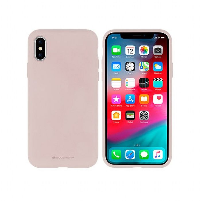 Silikónové puzdro na Apple iPhone 6/6s Mercury Silicone ružové