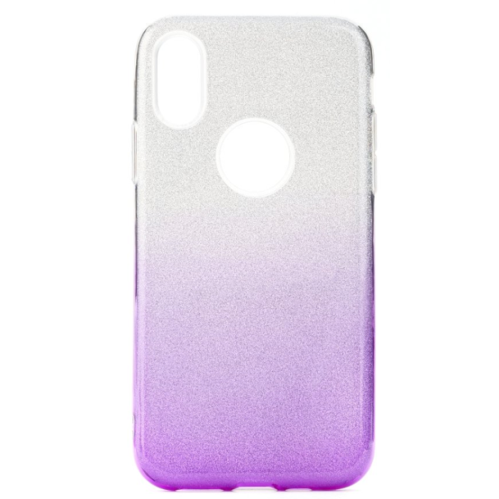 Silikónové puzdro Forcell Shining pre Samsung Galaxy A51 fialové